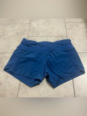 lululemon athletica blue speed up Shorts